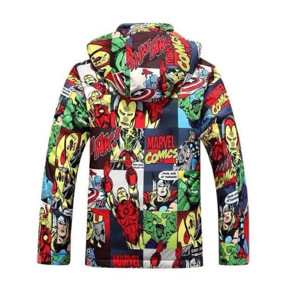 Gsou Marvel snow jacket boys size 8/10 Great Condition - Picture 3 of 5